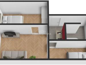 Pronájem bytu 2+1, Březová, Hlavní, 55 m2