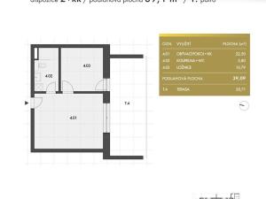 Prodej bytu 2+kk, Lednice, Slovácká, 39 m2
