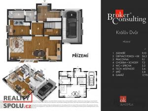 Prodej rodinného domu, Králův Dvůr - Počaply, Královské Údolí, 180 m2