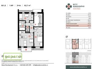 Prodej bytu 3+kk, Slaný - Kvíček, K. H. Borovského, 59 m2