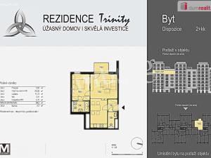 Pronájem bytu 2+kk, Praha - Karlín, U Mlýnského kanálu, 60 m2