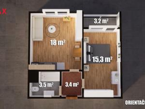 Pronájem bytu 2+kk, Česká Lípa, Východní, 40 m2