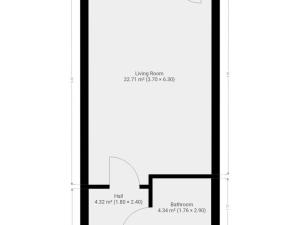 Pronájem bytu 1+kk, Praha - Háje, Výstavní, 34 m2