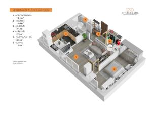 Prodej bytu 2+1, Praha - Hlubočepy, Renoirova, 43 m2