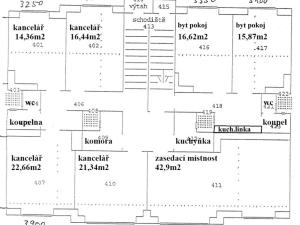 Pronájem kanceláře, Praha - Smíchov, Zoubkova, 344 m2