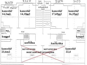 Pronájem kanceláře, Praha - Smíchov, Zoubkova, 344 m2