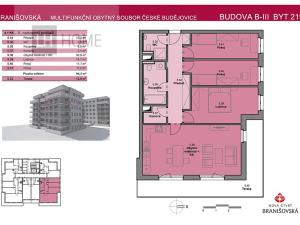 Prodej bytu 4+kk, České Budějovice, Branišovská, 94 m2