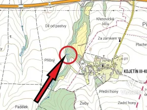 Prodej zahrady, Křenovice, 670 m2