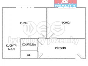 Prodej bytu 2+kk, Teplice - Trnovany, Arbesova, 47 m2