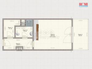 Pronájem bytu 1+kk, Plzeň, Safírová, 36 m2