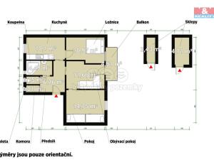 Prodej bytu 3+1, Líně, U Kotelny, 60 m2