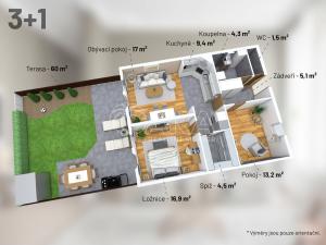 Prodej bytu 3+kk, Chýně, Na Kališti, 75 m2