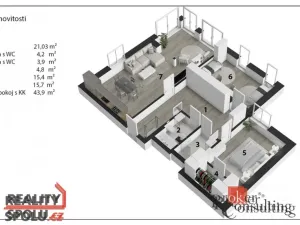 Prodej bytu 4+kk, Praha, Písčitá, 117 m2