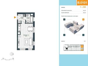 Pronájem bytu 1+kk, Praha - Hlubočepy, Wassermannova, 33 m2