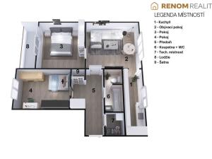 Prodej bytu 3+1, Olomouc, Družební, 70 m2
