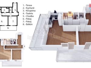 Pronájem bytu 2+kk, Praha, U Hostavického potoka, 72 m2