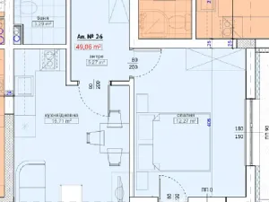 Prodej bytu 2+kk, Primorsko, Bulharsko, 49 m2