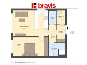 Prodej rodinného domu, Nebovidy, 58 m2