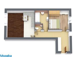 Pronájem bytu 2+kk, Lanškroun - Ostrovské Předměstí, T. G. Masaryka, 61 m2