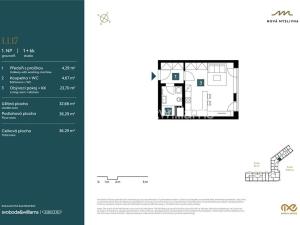 Prodej bytu 1+kk, Brno, Nad Pisárkami, 36 m2