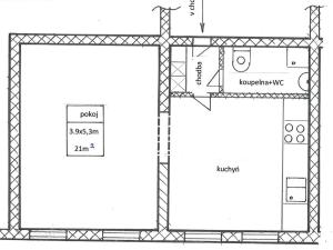 Pronájem bytu 2+kk, Praha - Nusle, Marie Cibulkové, 42 m2