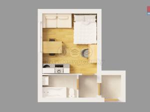 Pronájem bytu 1+kk, Praha - Karlín, Thámova, 20 m2