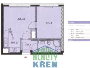 Pronájem bytu 2+kk, Horoměřice, Žižkova, 37 m2