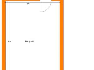 Pronájem bytu 1+kk, Pardubice - Svítkov, Dubová, 34 m2