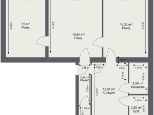 Prodej bytu 3+1, Křižanovice, 74 m2