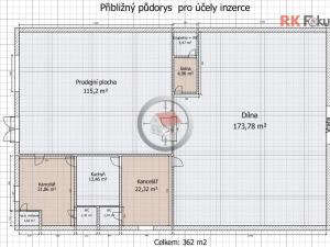 Pronájem výrobních prostor, Kožichovice, Žďárského, 362 m2