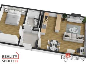 Prodej bytu 2+kk, Praha - Uhříněves, Karla Zicha, 66 m2