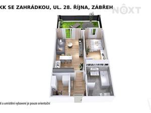 Pronájem bytu 2+kk, Zábřeh, 28. října, 45 m2