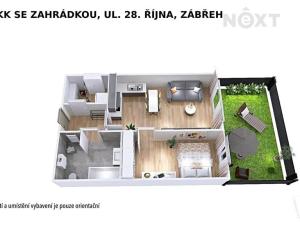 Pronájem bytu 2+kk, Zábřeh, 28. října, 45 m2