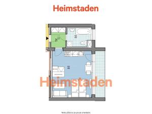 Pronájem bytu 1+kk, Frýdek-Místek - Frýdek, Nad Stadionem, 29 m2