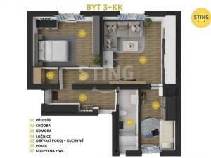 Prodej bytu 3+kk, Ostrava - Moravská Ostrava, 66 m2