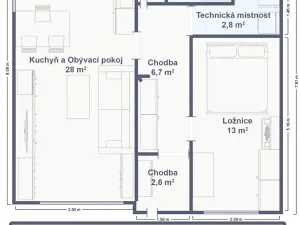 Prodej bytu 2+kk, Kosmonosy, Pionýrů, 113 m2