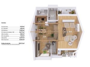 Prodej bytu 4+kk, Hodonice, 112 m2