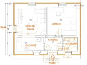 Pronájem bytu 2+1, Chvatěruby, 52 m2