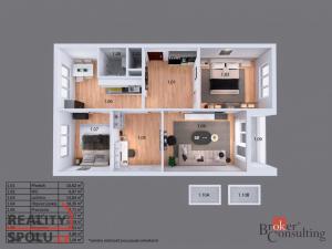 Prodej bytu 4+1, Mariánské Lázně - Úšovice, Kubelíkova, 85 m2