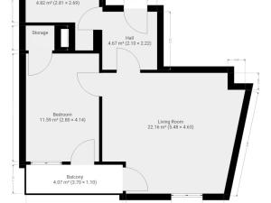 Pronájem bytu 2+kk, Praha - Chodov, Drahňovická, 47 m2