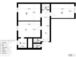 Pronájem bytu 3+kk, Praha - Vinohrady, Nitranská, 71 m2