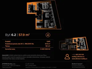 Prodej bytu 2+kk, Brno, Rostislavovo náměstí, 58 m2