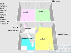 Prodej bytu 2+1, Krnov - Pod Cvilínem, Čsl. armády, 70 m2