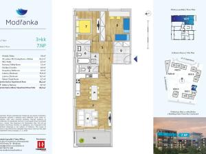 Prodej bytu 3+kk, Praha - Modřany, Rorýsová, 92 m2