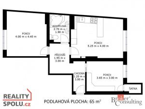 Prodej bytu 3+kk, Rosice, Sklářská, 63 m2