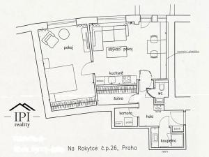 Pronájem bytu 2+kk, Praha - Libeň, Na Rokytce, 56 m2
