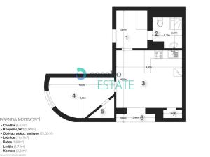 Pronájem bytu 2+kk, Praha, Pod Klamovkou, 49 m2