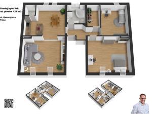Prodej bytu 3+kk, Tábor, Kamarýtova, 121 m2