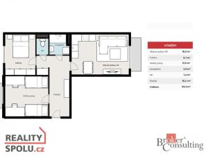 Prodej bytu 3+kk, Příbram, náměstí Fráni Kučery, 55 m2
