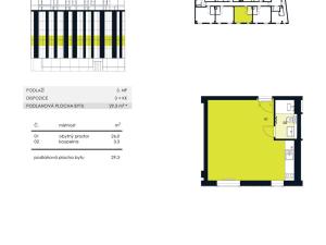 Pronájem bytu 1+kk, Brno - Zábrdovice, Příkop, 30 m2